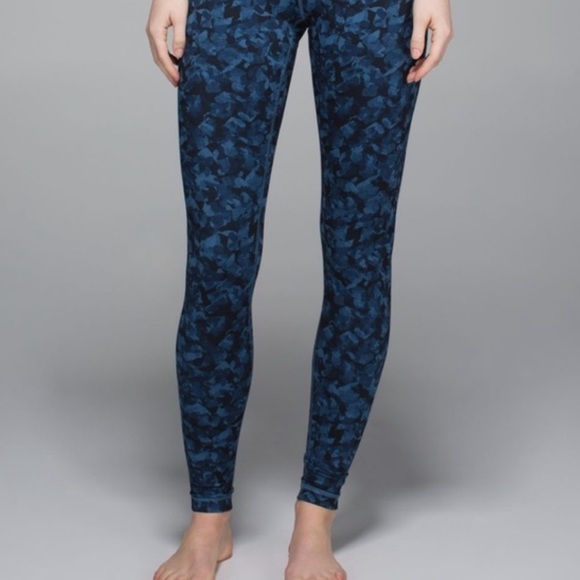 Lululemon Mystic Jungle Hawk Blue Leggings - Picture 2 of 7
